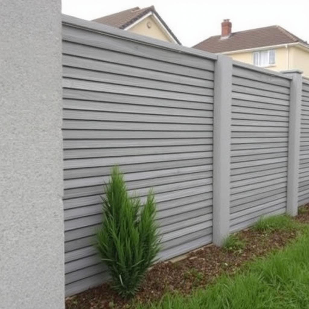 Slatted Grey Panel